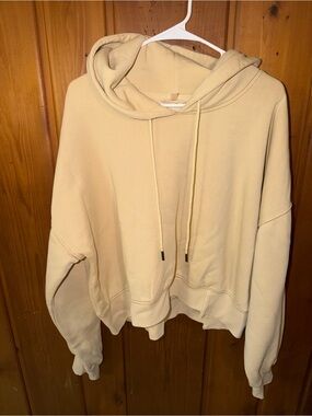 FP Movement by Free People Oversized Cream Pullover Hoodie